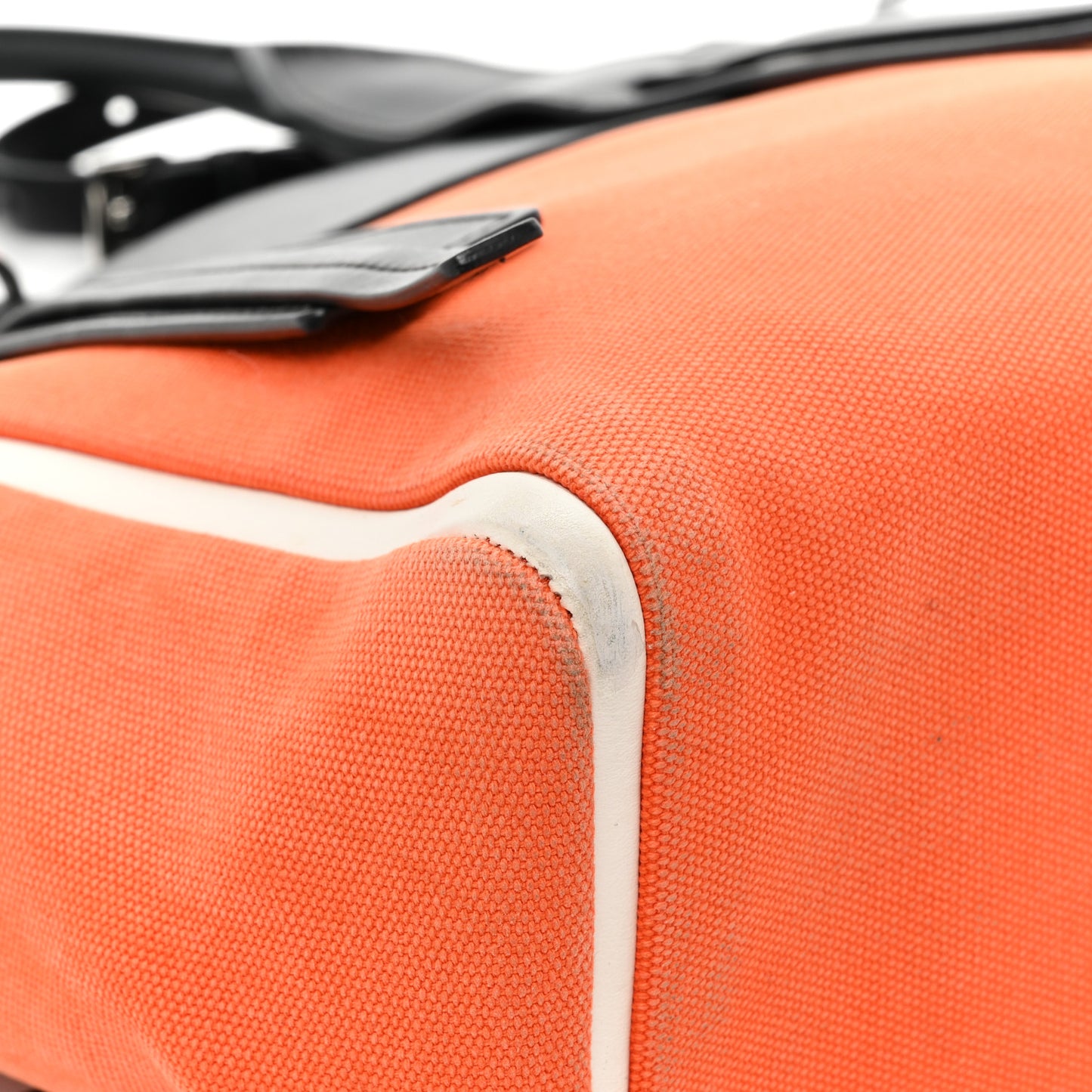 Canapa Grace Lux Small Ouverture Top Handle Bag Papaya Black