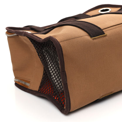 Hermes Polyamide Cotton Carrying Dog Bag Fauve Feu 9 of 11