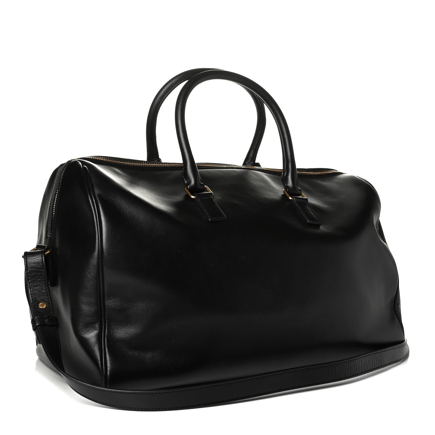 Saint Laurent Calfskin Classic Duffle 12 Black 2 of 7
