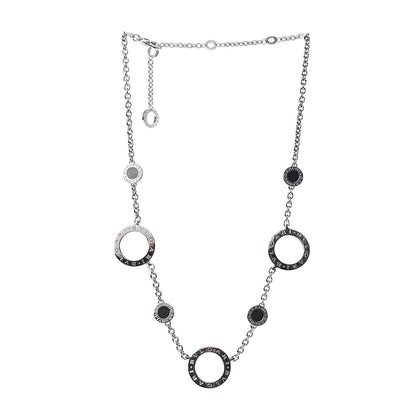 Bulgari 18K White Gold Black Onyx Sautoir Pendant Necklace 4 of 6