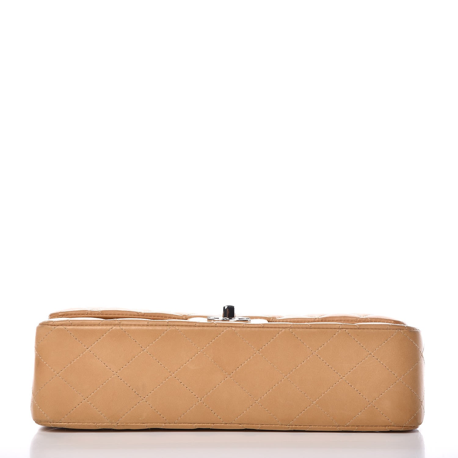 Chanel Lambskin Quilted Medium Double Flap Beige 5 of 16