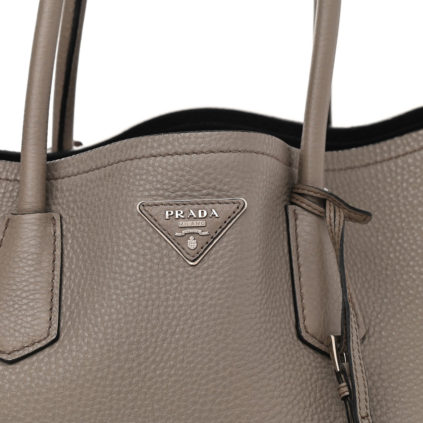 Vitello Daino Shopping Tote Argilla