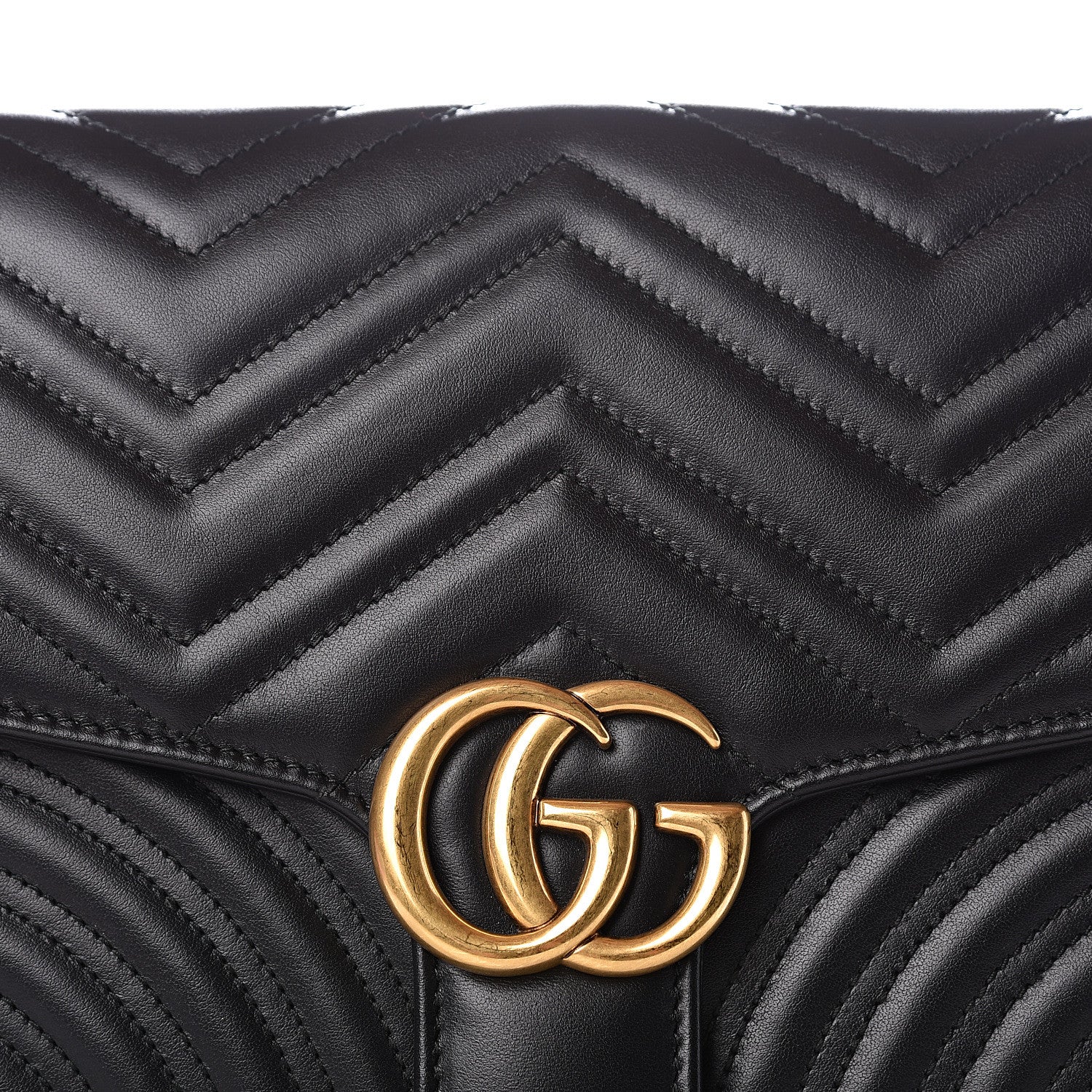 Gucci Calfskin Matelasse GG Marmont Clutch Black 11 of 11
