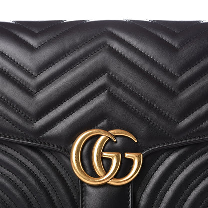 Gucci Calfskin Matelasse GG Marmont Clutch Black 11 of 11