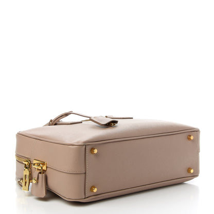 Prada Saffiano Lux Bauletto Cammeo 4 of 10