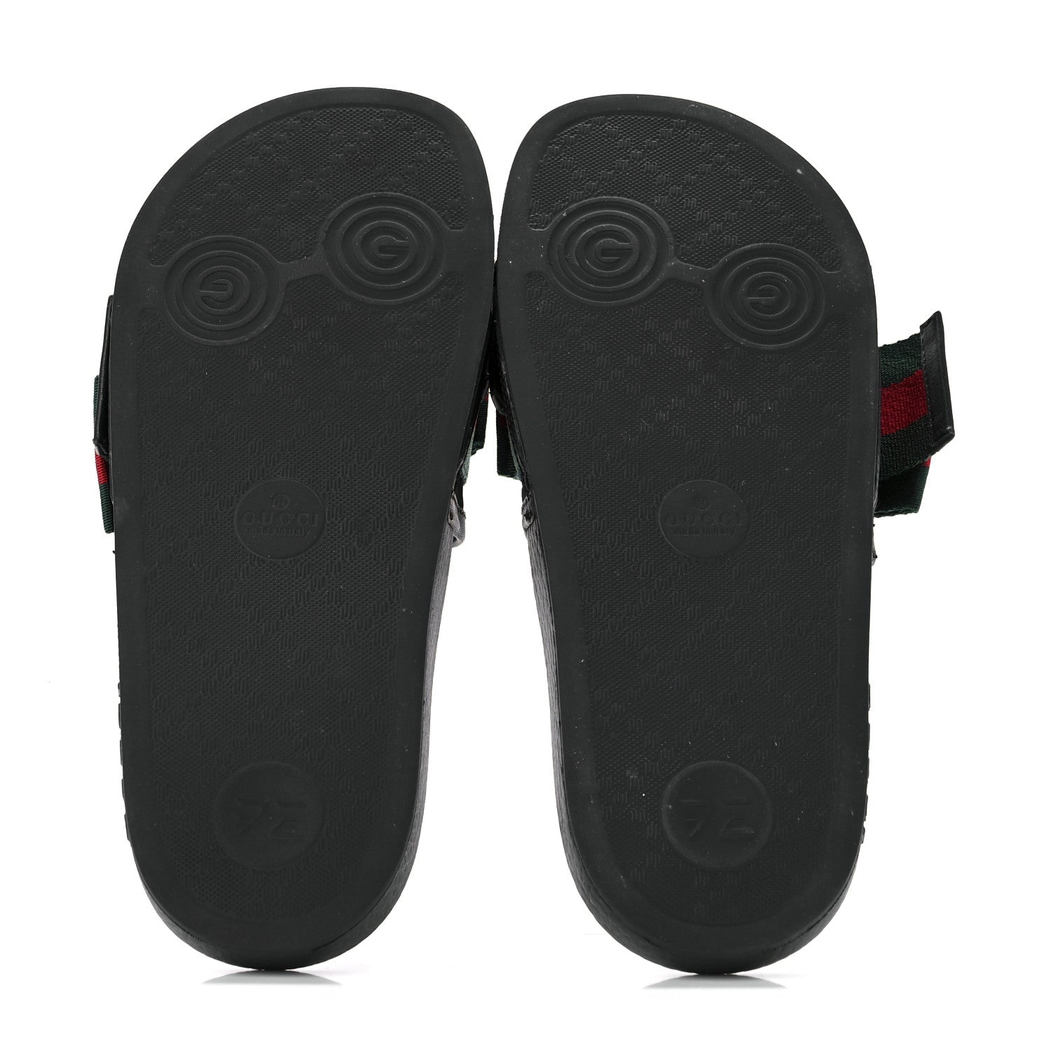 Gucci Satin Web Bow Slide Sandals 35 Black 5 of 9