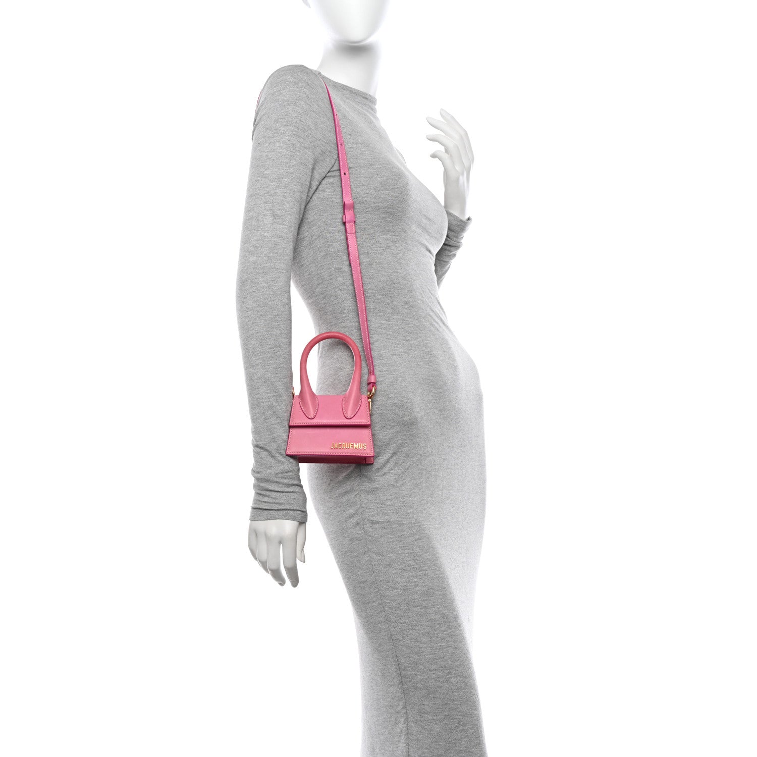 Jacquemus Nubuck Le Chiquito Moyen Pink 3 of 9