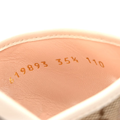 Gucci Monogram Matelasse Diagonal GG Marmont Flat Slide Sandals 35.5 Beige Ebony Mystic White 8 of 8