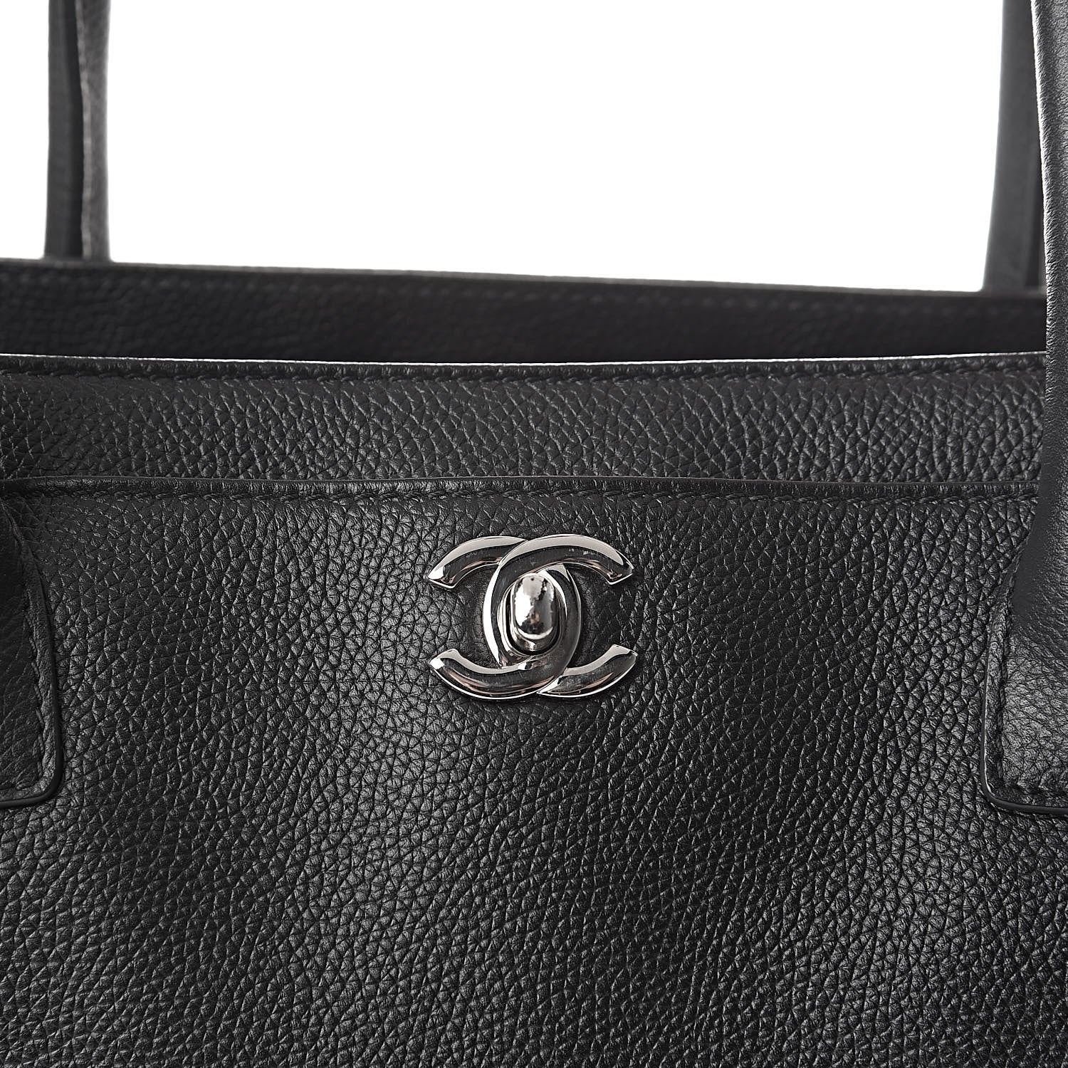Chanel Calfskin Cerf Executive Shopper Tote Black 11 of 11