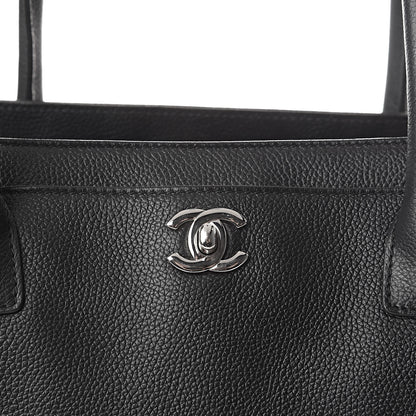 Chanel Calfskin Cerf Executive Shopper Tote Black 11 of 11