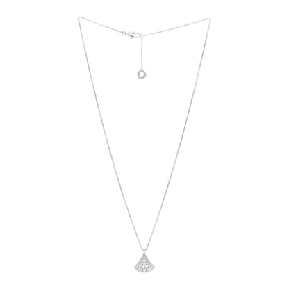 Bulgari 18K White Gold Diamond Divas' Dream Pave Necklace 3 of 6