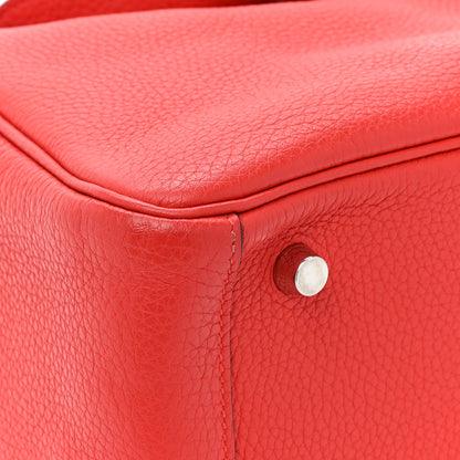 Hermes Taurillon Clemence Lindy 26 Rouge Pivoine 9 of 11