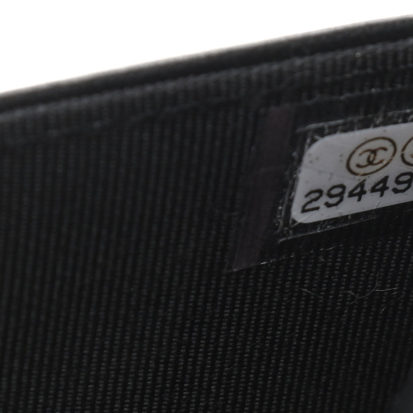 Lambskin Crystal Quilted Wallet On Chain WOC Black