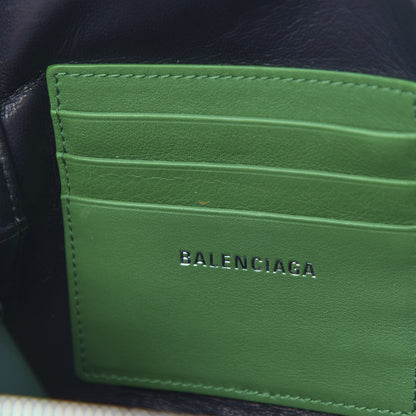 Balenciaga Shiny Day Calfskin M Triangle Pouch Vert Irlandais 8 of 11