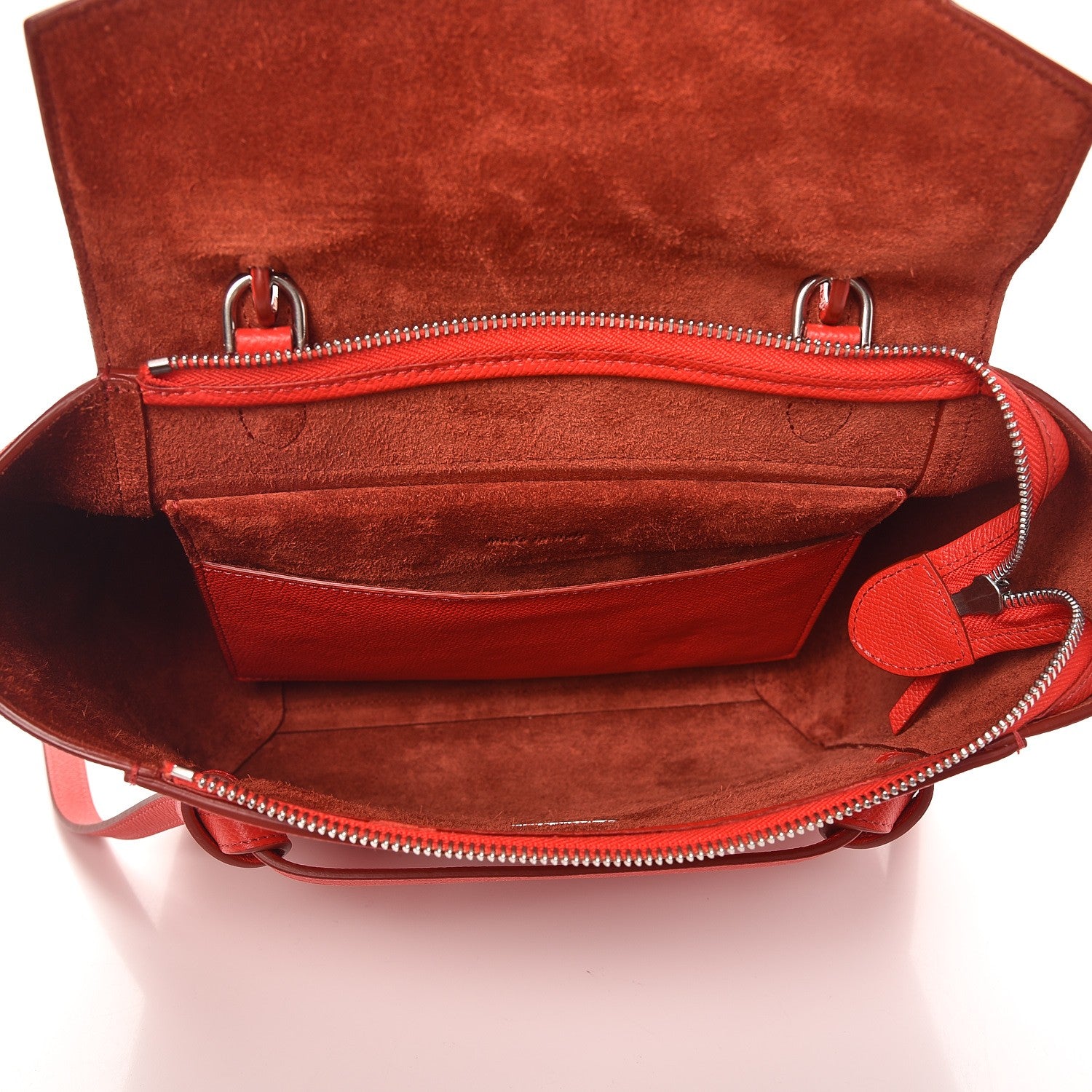 Celine Baby Grained Calfskin Micro Belt Bag Bright Red 6 of 11