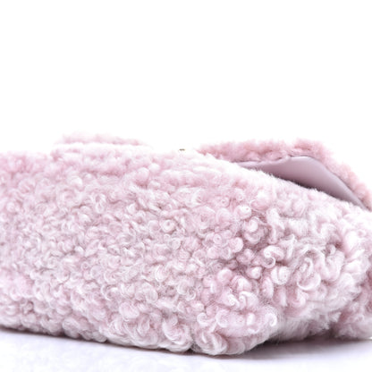 Chanel Shearling Sheepskin Medium 19 Flap Light Pink 9 of 9