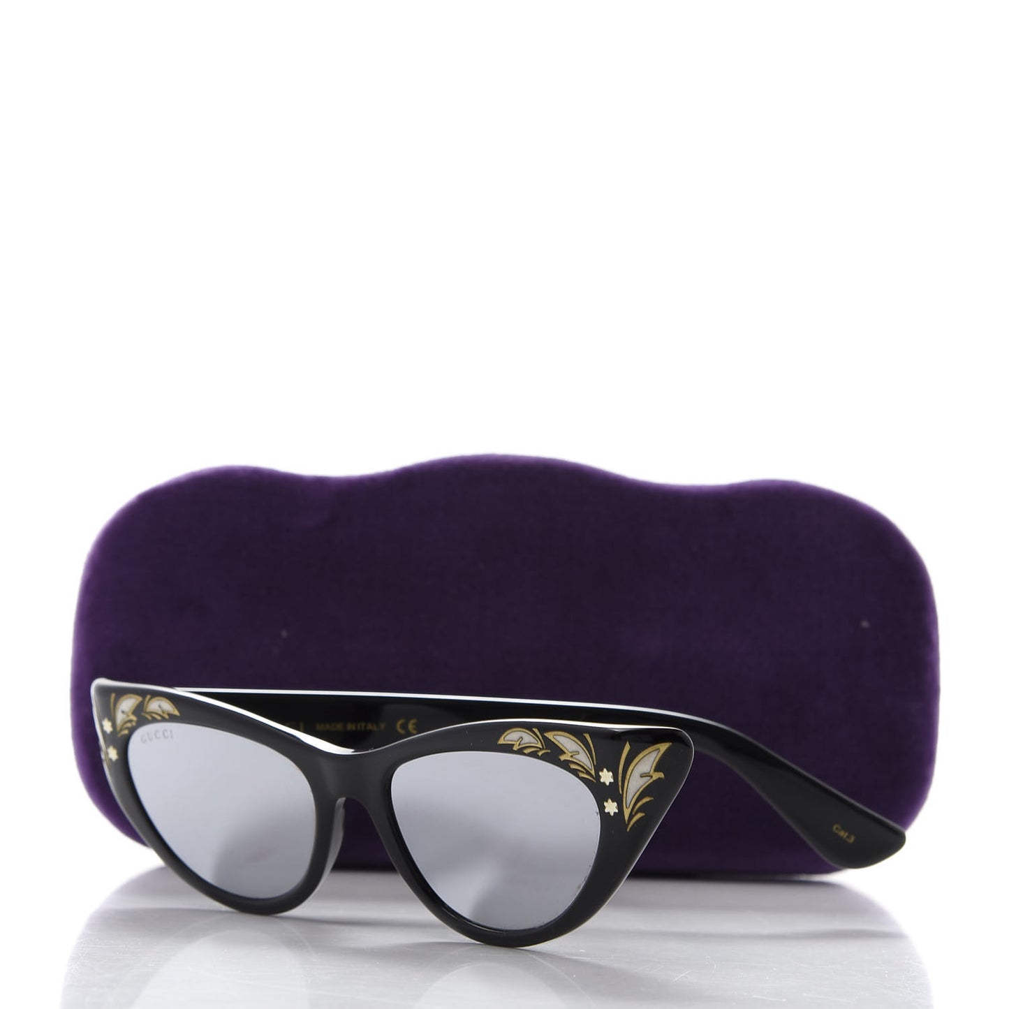 Acetate Cat Eye GG0089S Sunglasses Black
