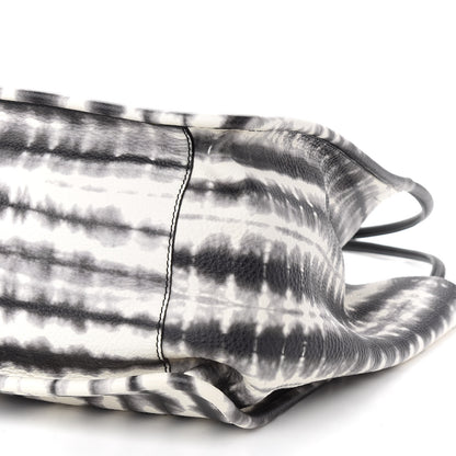 Proenza Schouler Grained Calfskin Large Tie Dye Tote Black White 9 of 9