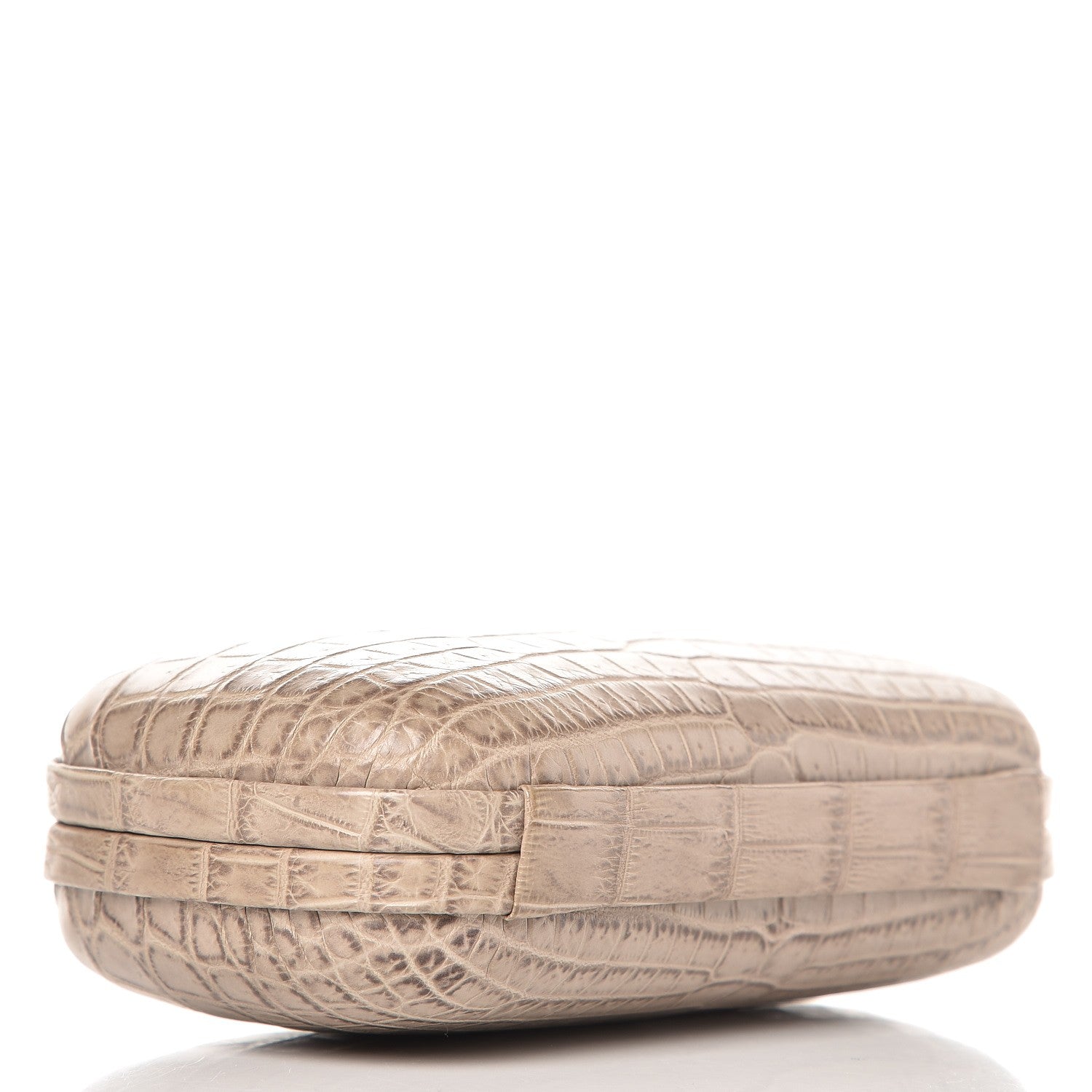 Bottega Veneta Crocodile Knot Clutch Stone 4 of 6
