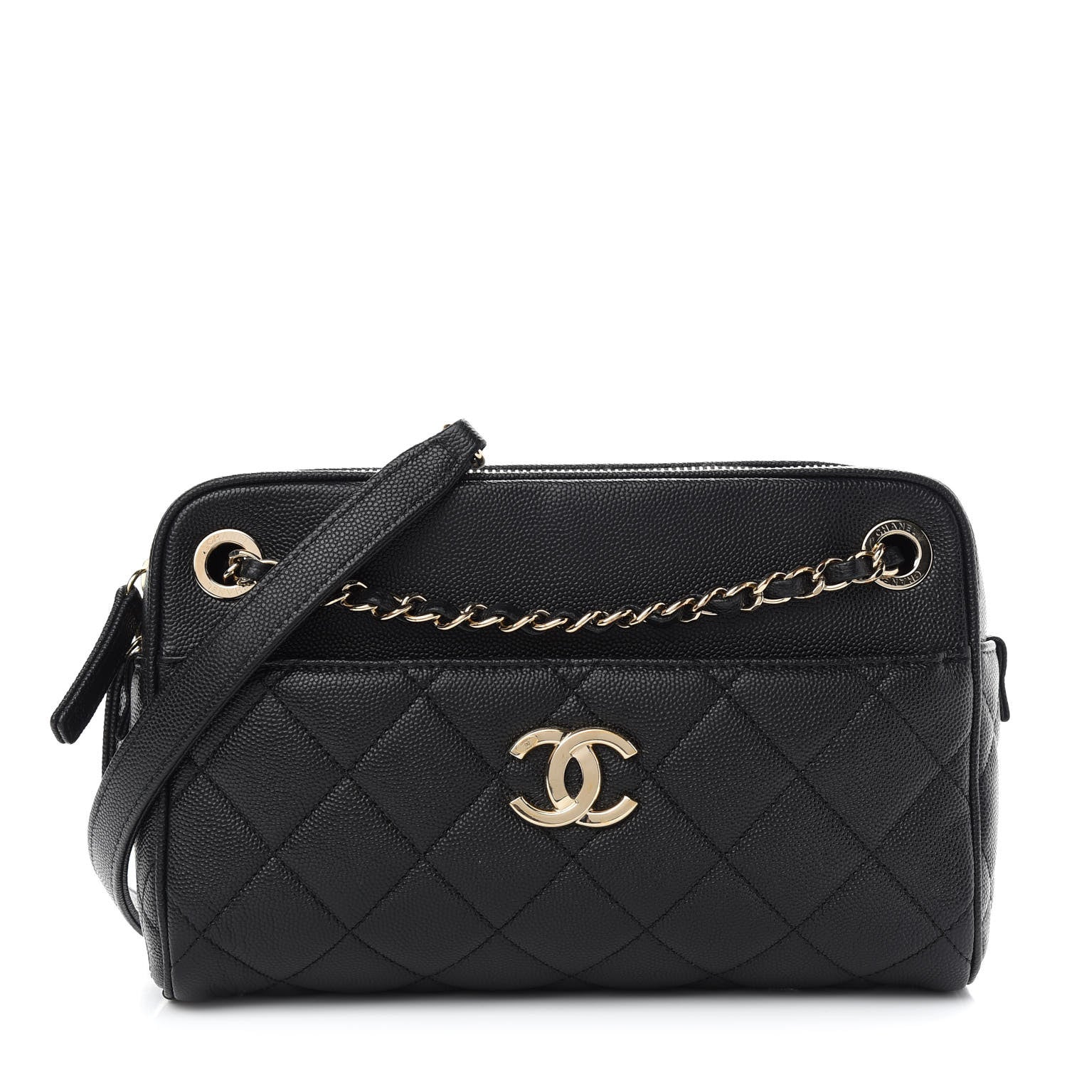 Chanel Caviar Quilted Small In & Out Camera Case Black 1 of 11