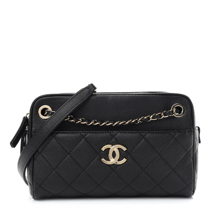 Chanel Caviar Quilted Small In & Out Camera Case Black 1 of 11