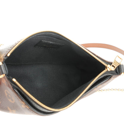 Louis Vuitton Monogram Pallas Clutch Black 5 of 8