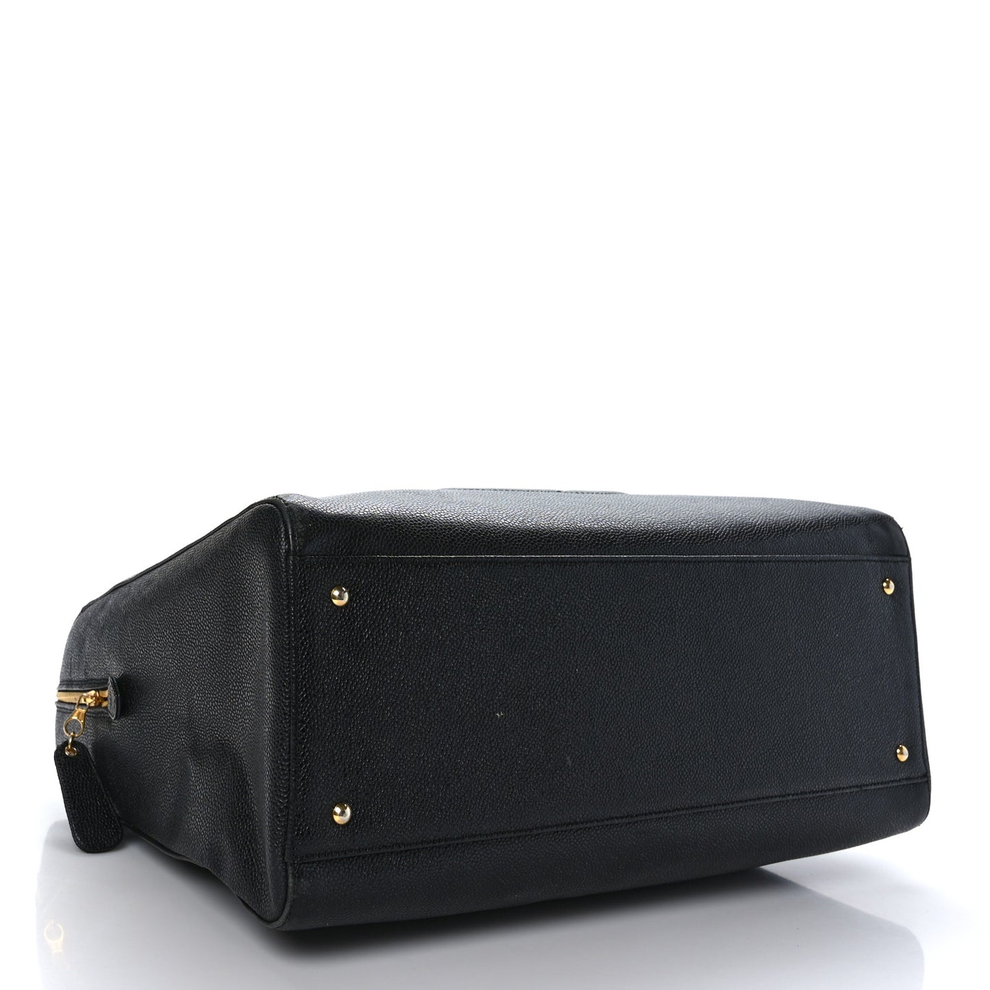 Caviar Large CC Shoulder Bag Black