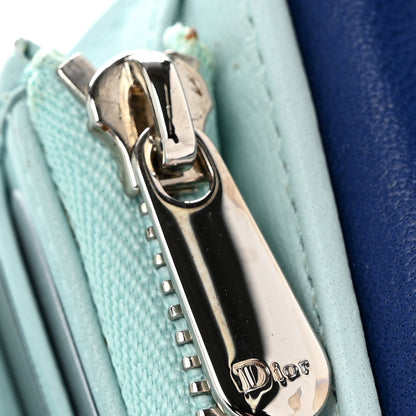 Christian Dior Lambskin Cannage Miss Dior Explorateur Compact Wallet  Blue 9 of 9
