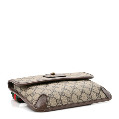 Gucci GG Supreme Monogram Neo Vintage Web Belt Bag Brown 4 of 15