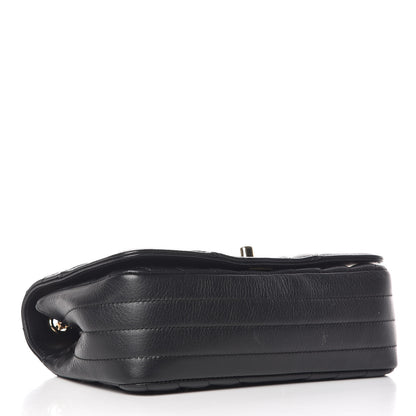 Chanel Calfskin Chevron Quilted Mini Statement Flap Black 4 of 12