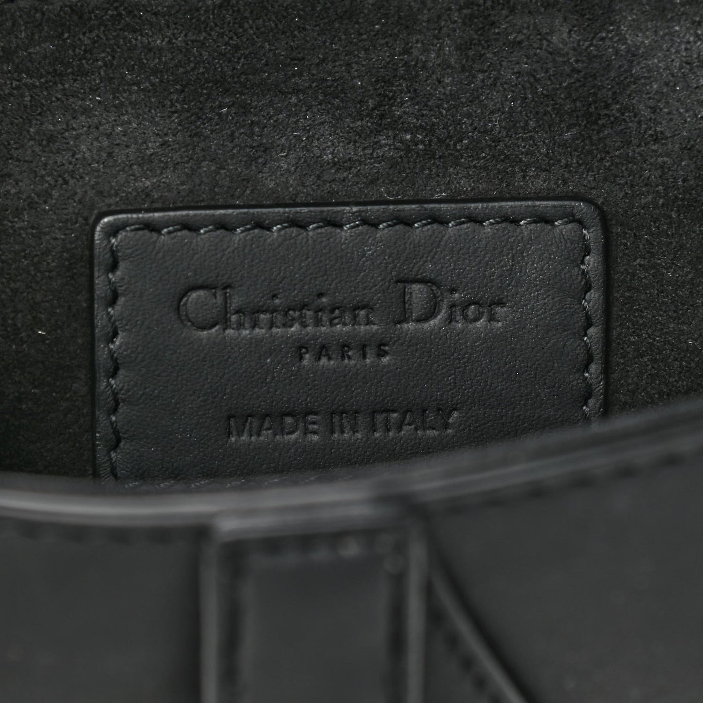 Ultra Matte Calfskin Mini Saddle Bag Black