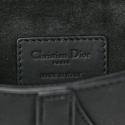 Christian Dior Ultra Matte Calfskin Mini Saddle Bag Black 6 of 12