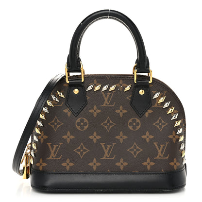 Louis Vuitton Monogram Macassar Studded Alma BB 2 of 23