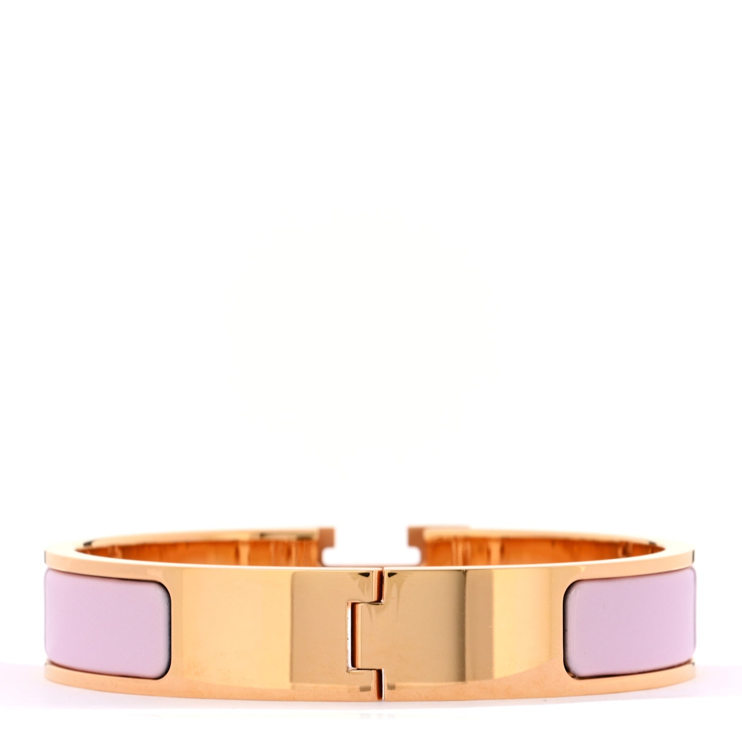 Hermes Enamel Narrow Clic Clac H Bracelet PM Rose Candeur 3 of 4