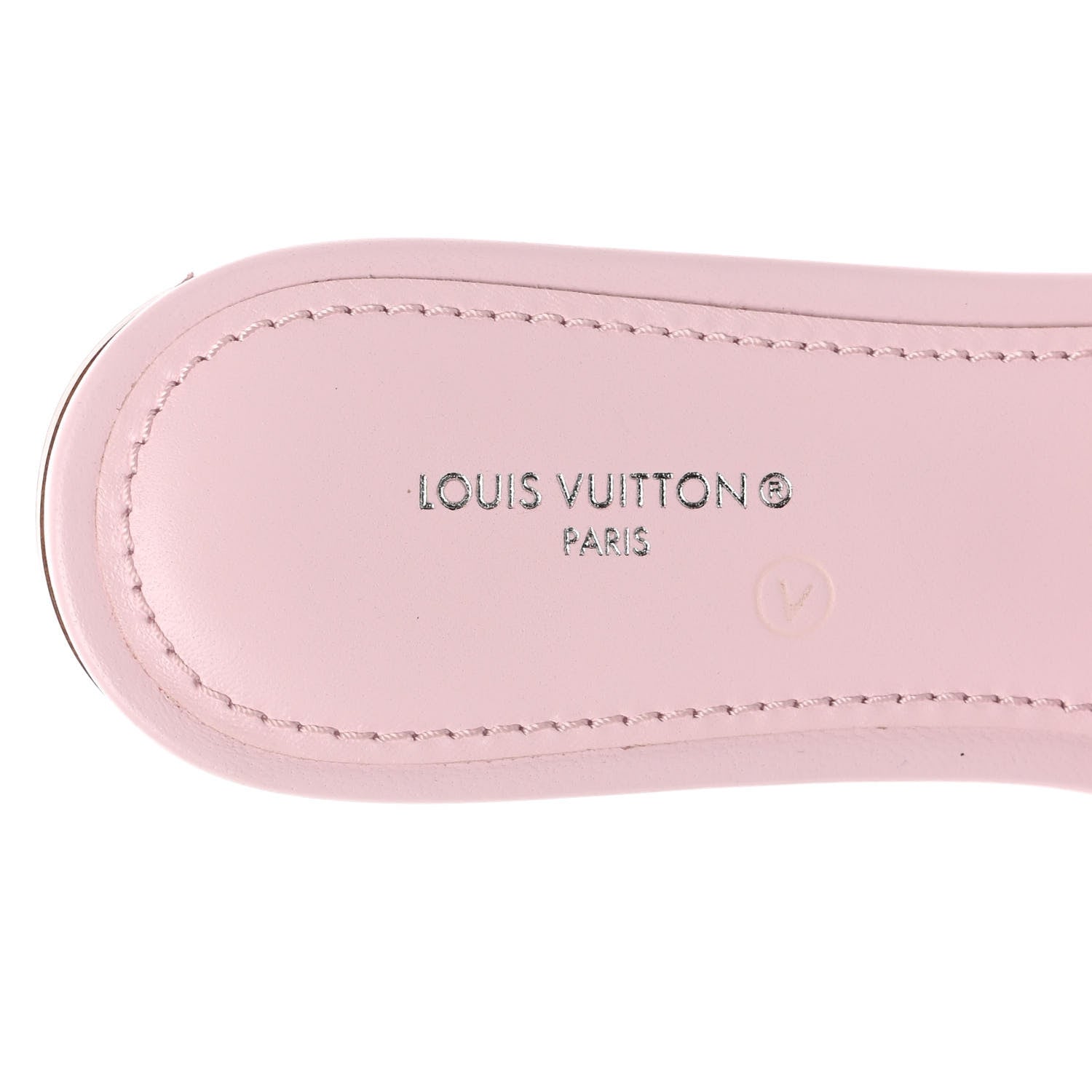 Louis Vuitton Lambskin Embossed Monogram Revival Flat Mules 37 Rose Clair 7 of 12