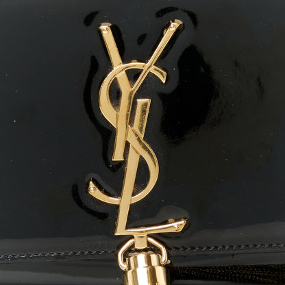 Saint Laurent Patent Small Classic Monogram Kate Tassel Satchel Black 8 of 10