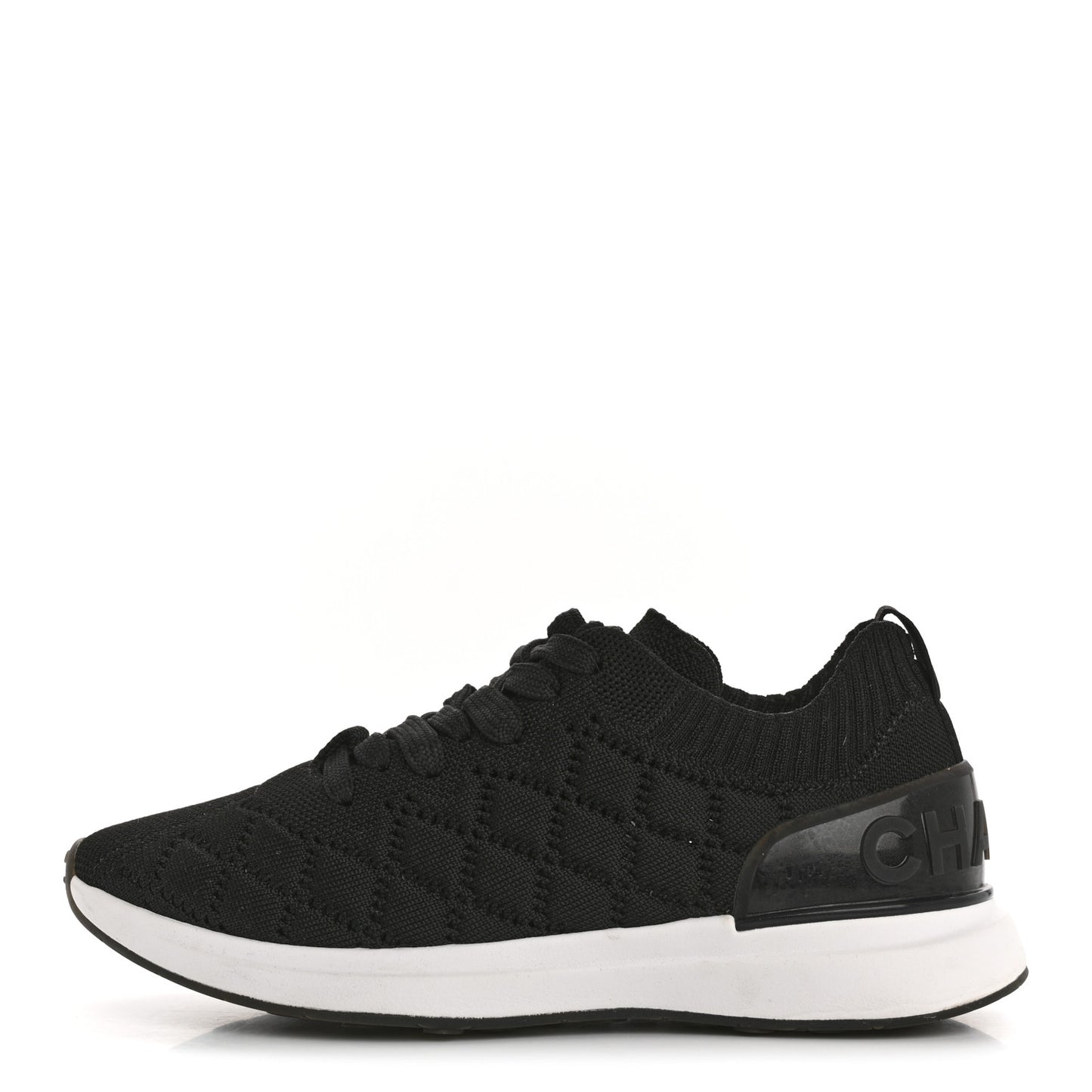 Fabric Logo Sneakers 36 Black
