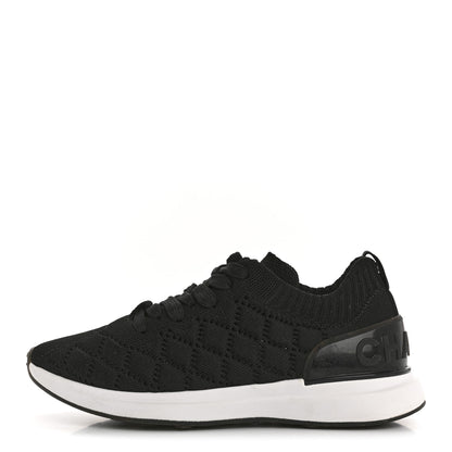 Chanel Fabric Logo Sneakers 36 Black 1 of 10