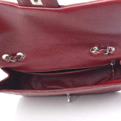 Chanel Caviar Quilted Jumbo Single Flap Dark Red 5 of 11