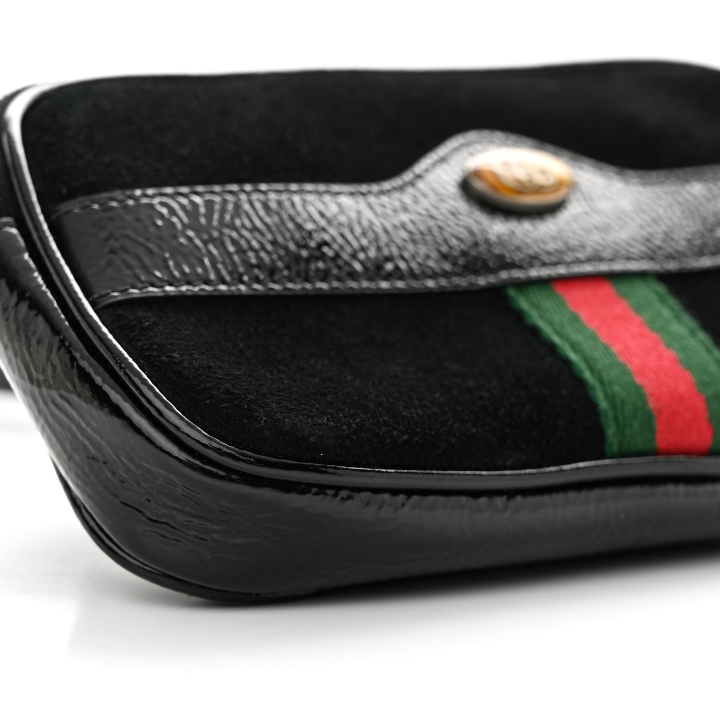 Grained Calfskin Ophidia Belted iPhone Case 95 38 Black