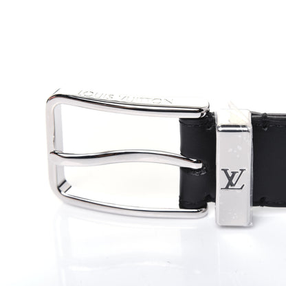 Louis Vuitton Calfskin 35mm Pont Neuf Belt 105 42 Black 7 of 9