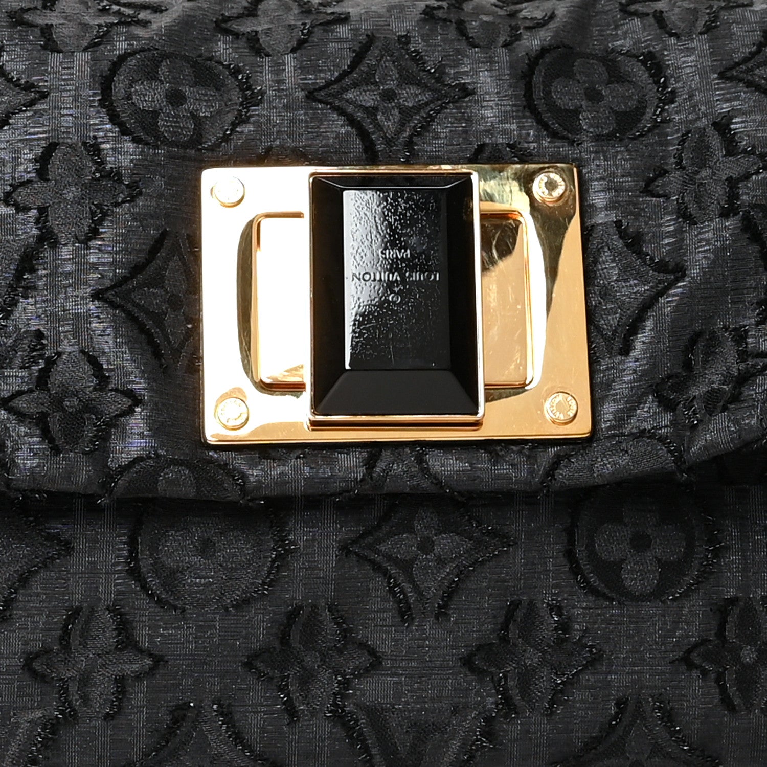Louis Vuitton Lurex Quilted Monogram Altair Clutch Black 7 of 9