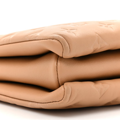 Louis Vuitton Lambskin Embossed Monogram Coussin PM Camel 10 of 14