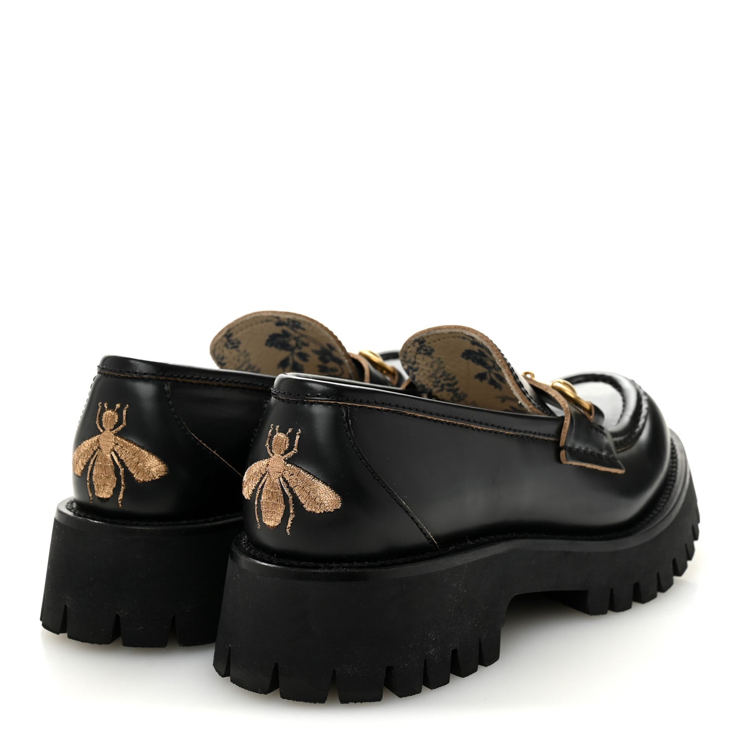 Cordovan Lux Womens Harald Horsebit 25mm Platform Loafers 37 Black