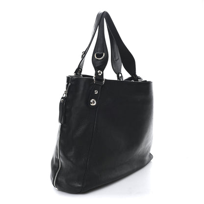 Gucci Leather Icon Bit Large Tote Black 3 of 10