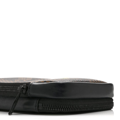 Louis Vuitton X NIGO Giant Damier Ebene Tortoise Double Phone Pouch 9 of 10