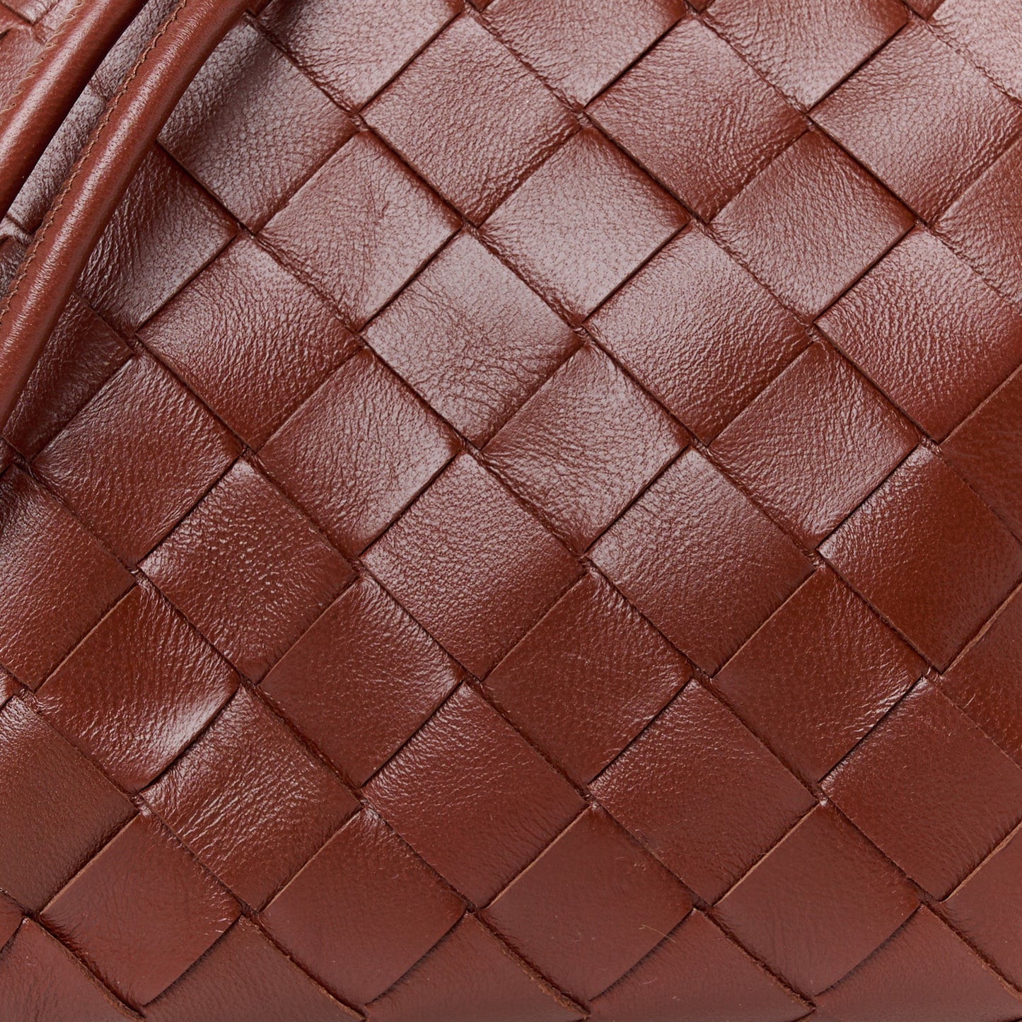 Nappa Intrecciato Concert Pouch Sapele