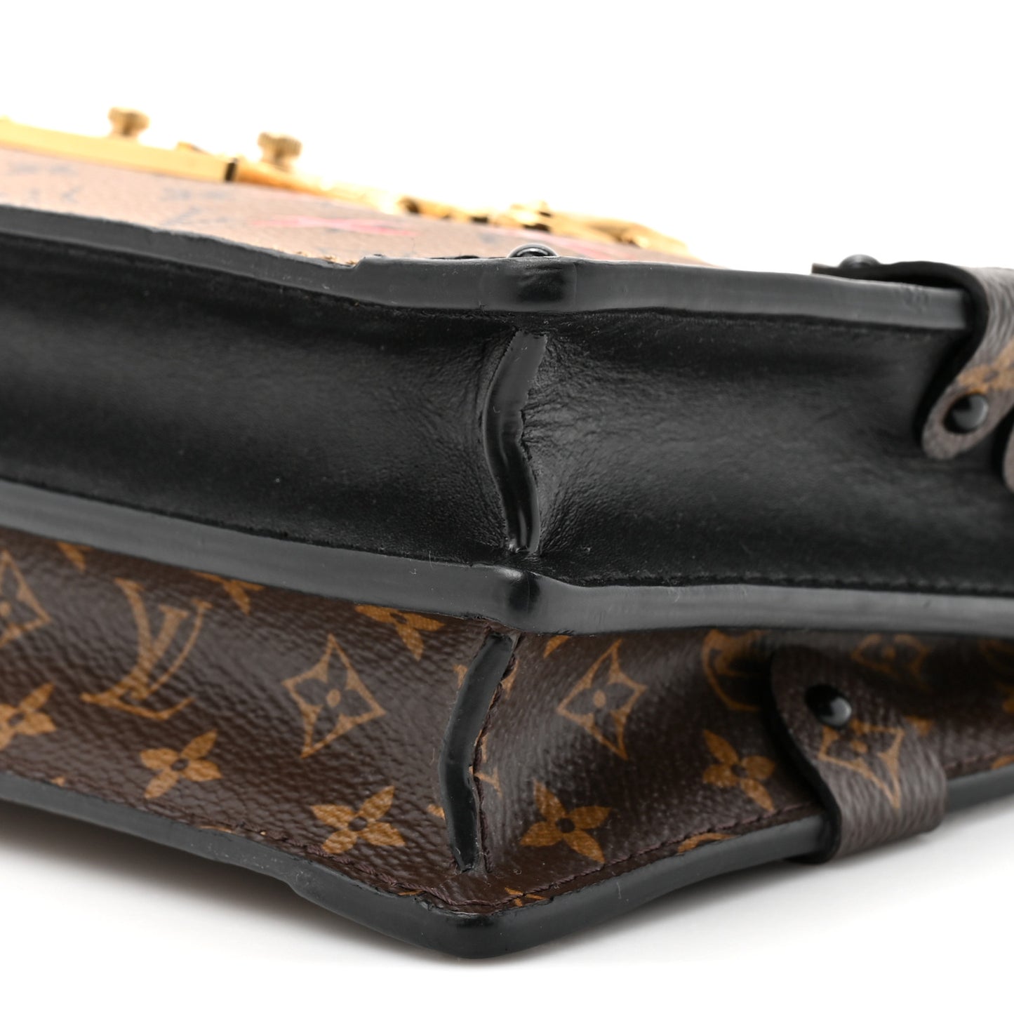 Reverse Monogram Trunk Clutch