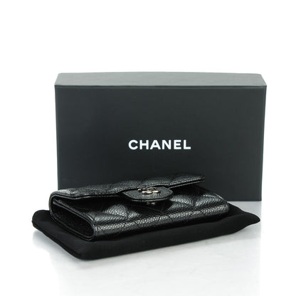 Chanel Caviar Quilted Flap Card Holder Black 5 of 8