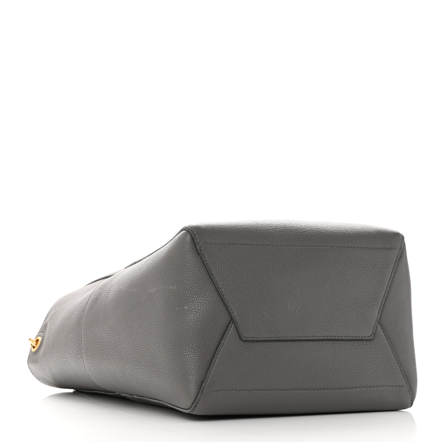 Celine Soft Grained Calfskin Sangle Bucket Bag Grey 4 of 14